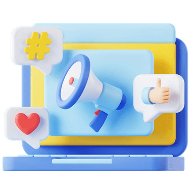 Online marketing illustration