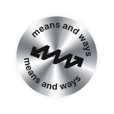 means and ways emblem